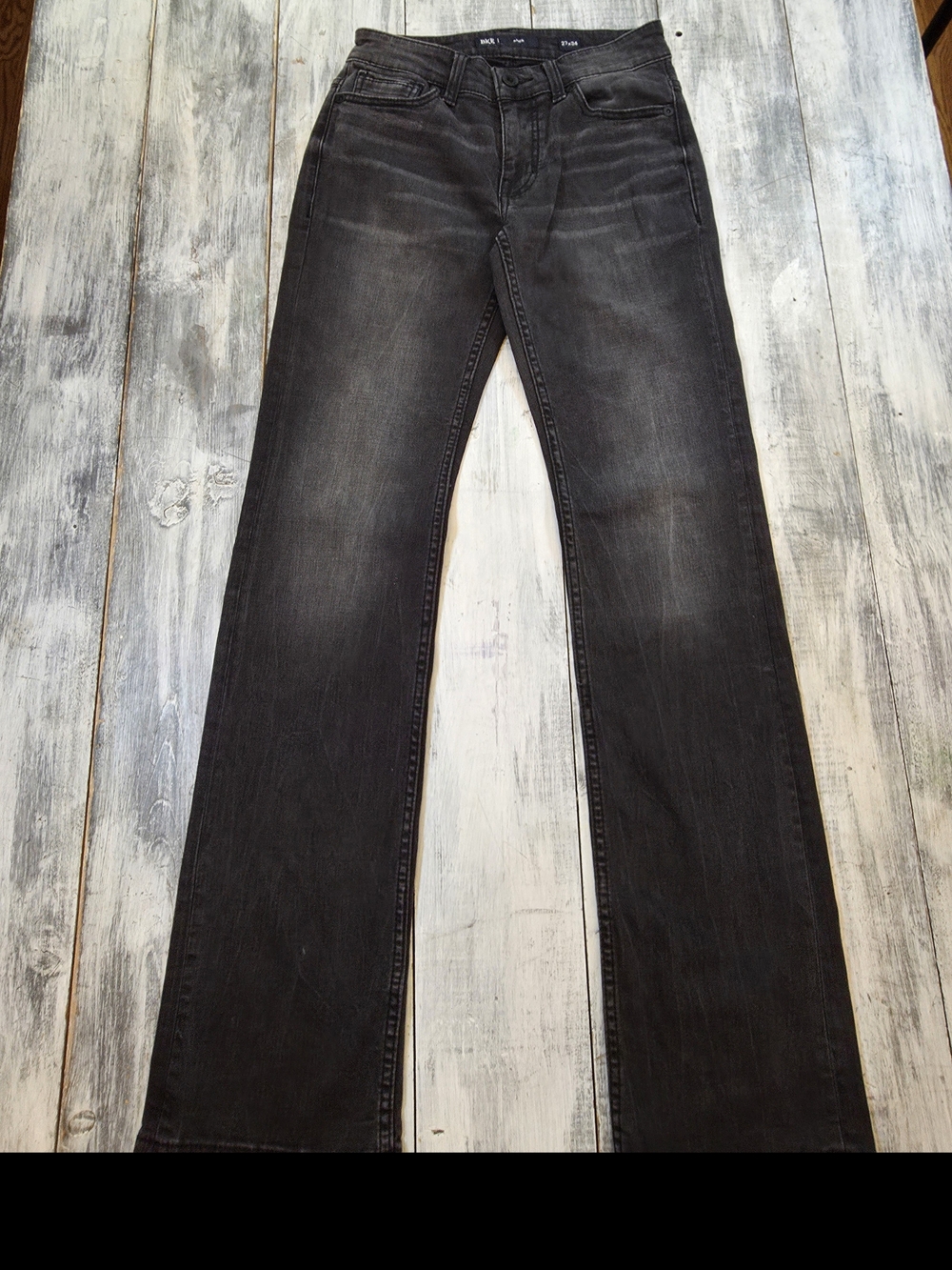 BKE Aiden Men's Washed Black Bootcut Jeans sz 27x34